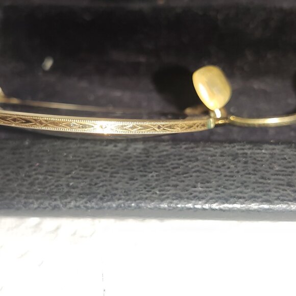 Antique 1930's 2 pair 10-12k Gold Eyeglasses Yellow Gold and White Gold Frames - Picture 14 of 16